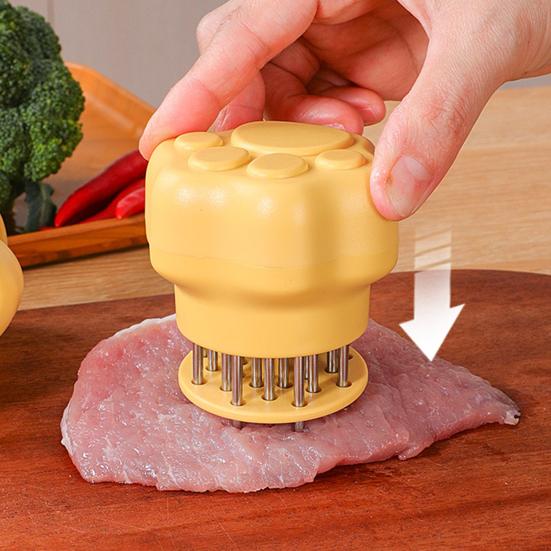 Stainless Steel Meat Tenderizer Tool Cat Paw Heavy Duty Ultra Sharp Needle BBQ Chicken Steak Beef Pork Tenderizer Kitchen Marinating Prep Tool