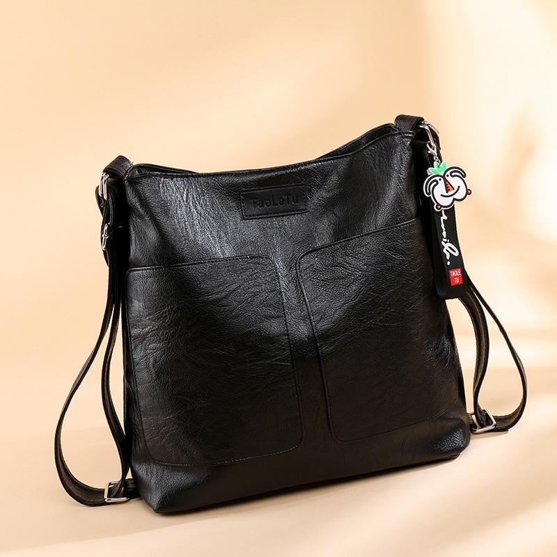 Crossbody Bag Women's Retro Student Shoulder Bag Women's Summer New Large-capacity Dual-purpose Tote Bag
