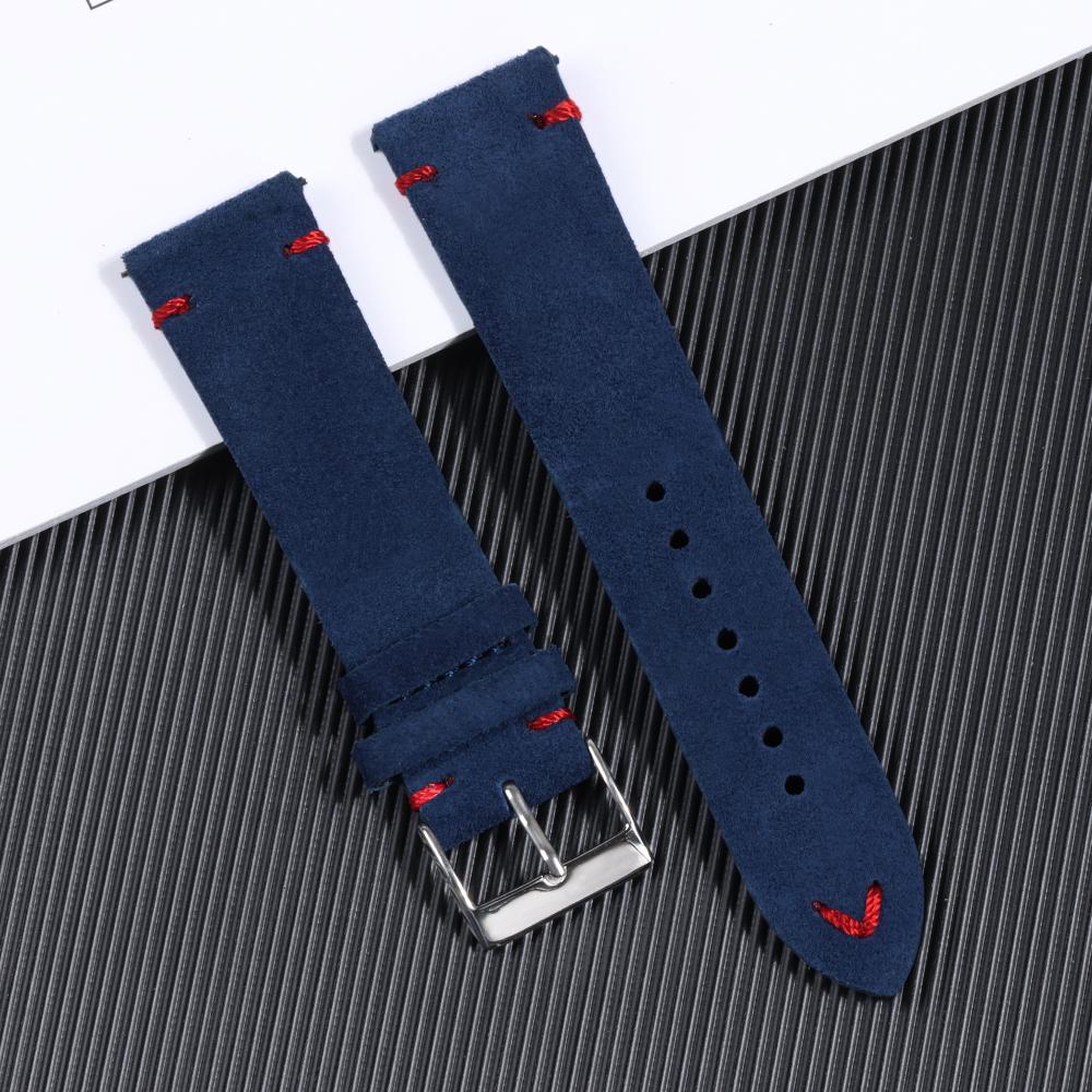 18mm 20mm 22mm High Quality Suede Leather Vintage Watch Band for Seiko Watch Leather Strap Watchband Replacement Sport Bracelet