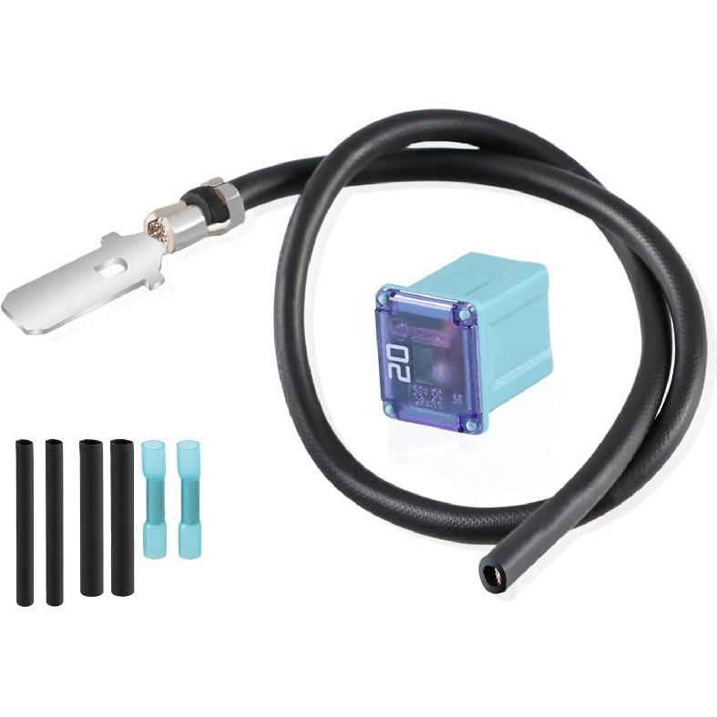 Комплект для ремонта клемм переноса предохранителя топливного насоса с дополнительными трубками, Комплект жгута для переноса предохранителя топливного насоса, совместимый с Ford F150 3.5L 3.7L 4.6L 5.0L
