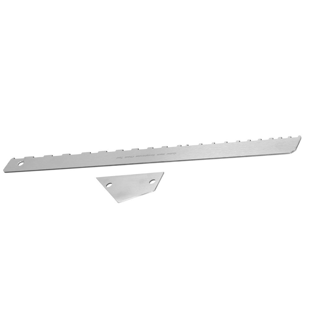 Silver Luthier Tool Metal Musical Instrument Accessories Guitar Neck Ruler Guitar Fretboard