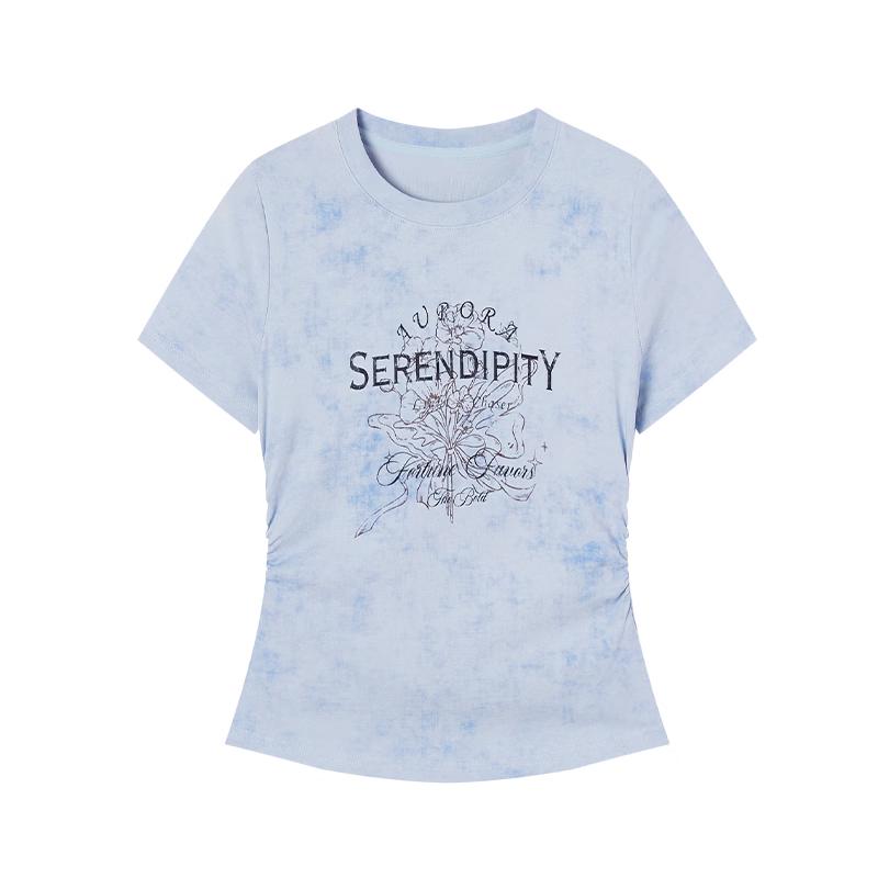 

Xiangying Women s Letter Print Short-Sleeve T-Shirt XL