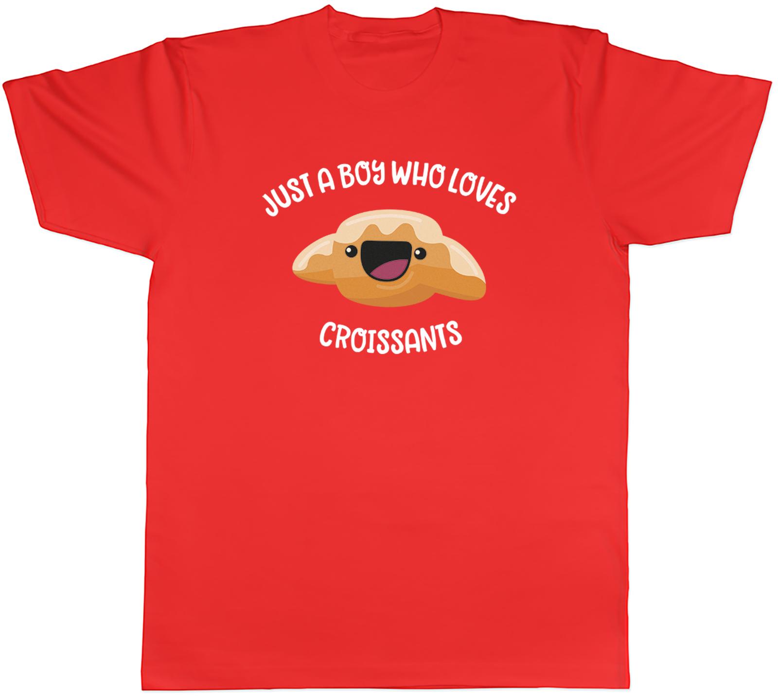 Just a Boy who loves Croissants Unisexs TShirt Funny Unisex Tee Gift S