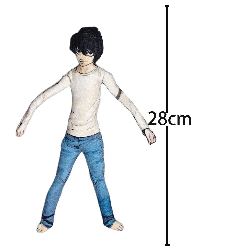 

Аниме Лайт Ягами L Плюшевый Лайт Ягами L Плюшевые куклы Стройная скручивающаяся форма Мягкие игрушки украшение комнаты Подарок на фестиваль 28 см 28cm