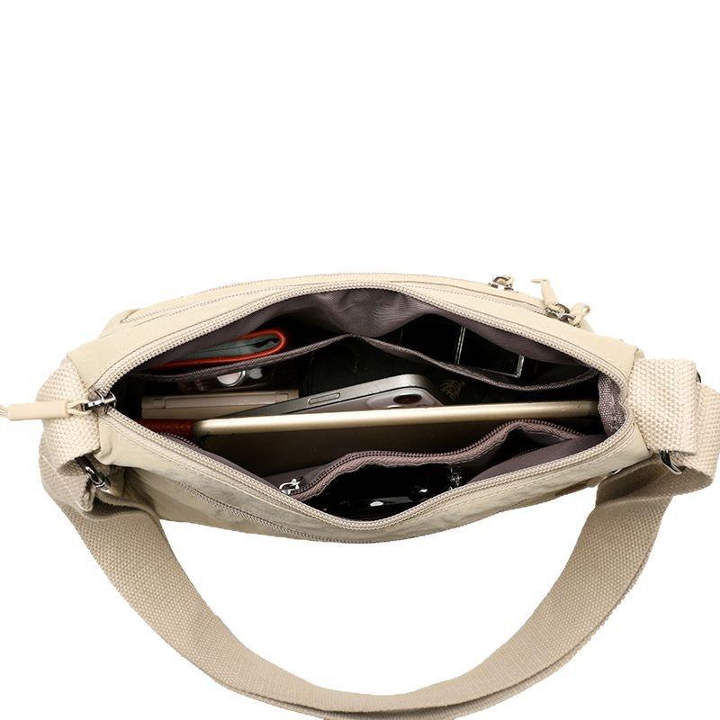 Simple bag women's new shoulder messenger bag casual women's bag trendy women's solid color tote bag trendy