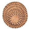 Handwoven Coir Tea Coaster Heat-Resistant Natural Bristle Mat for Teapot Cups Rustic Palm Fiber Pad for Tea Ceremony Absorbent Eco-Friendly