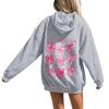 Women's Long Sleeve Letter Print Hoodie Sweatshirt Casual Pullover