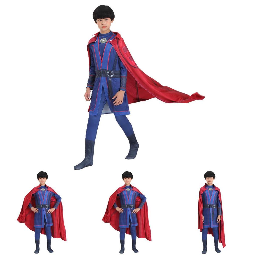 Çocuklar ve Yetişkinler İçin Doctor Strange Cosplay Kostümü