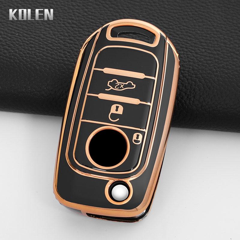 Tpu Car Flip Key Case Cover Shell Fob For Fiat Tipo Toro Nuovo Freedom 500X Doblo Argo Grazie Key Protector Accessories Keychain