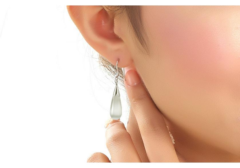 S925 Sterling Silver Moonstone Cat's Eye Dangle Earrings - Elegant, Versatile, High-End Fashion Jewelry
