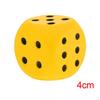 Kostki Kropkowane 4cm Zabawki Edukacyjne dla Dzieci 6-ścienne do Domowych Gier Żółte