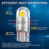 194 Led Car Bulb 3030 Chipset 2SMD T10 194 168 W5W Led Wedge Light Bulb 1.5W 12V License Plate Courtesy Step Map Lights Trunk Lamp Clearance Lights