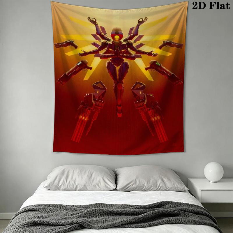 ULTRAKILL Wall Tapestry Aesthetic Wall Hanging Printed Fabric Blanket Decorative Tapestries for Bedroom Living Room Home Decor