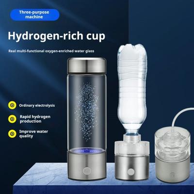 1 Set Pahar cu Apă cu Hidrogen Portabil Ionizator de Apă Bogată în Hidrogen Electroliză Rapidă a Apei