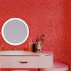 VEELIKE Glitter Wallpaper Stickers, Red, 40x300cm, 0.6mm Thick, Glitter-Infused, Cutting Sheet, Wall Stickers, Glitter Stickers, Gift Wrapping, Furnit