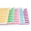 5PCS Wash Clean Towels Water Kitchen Colorful Dining Stripe
