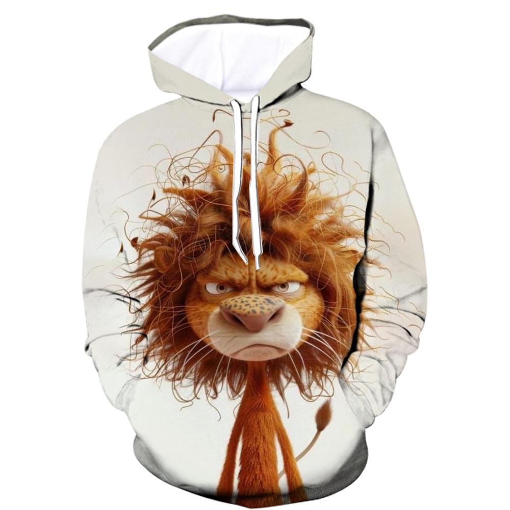 

Смешные животные Волк Графика Мужские Женские Толстовки 3D Принт Абстрактный узор Длинный рукав Толстовки Оверсайз Удобные Топы 160