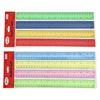 4Pcs 12Inch Clear Rulers Drawing Ruler Math Ruler Measuring Ruler Measuring Tool for Drawing Drafting Measuring