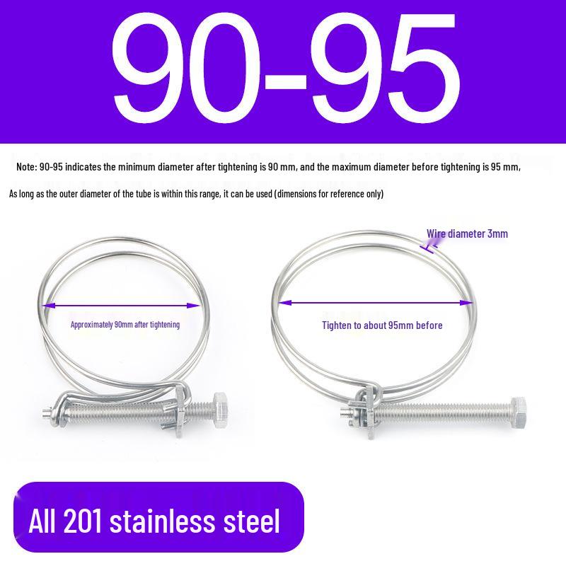 Stainless Steel Double Wire Hose Clamp Set