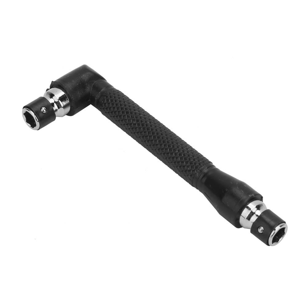 

14 Mini Double Head L Type Galvanized Steel Screwdriver Bit Socket Wrench Tool