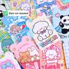 10/20Pcs Cartoon Portable Mini Notebook Daily Planner Notepad Kawaii Cute Notepad Office Supplies Student Stationery Gifts