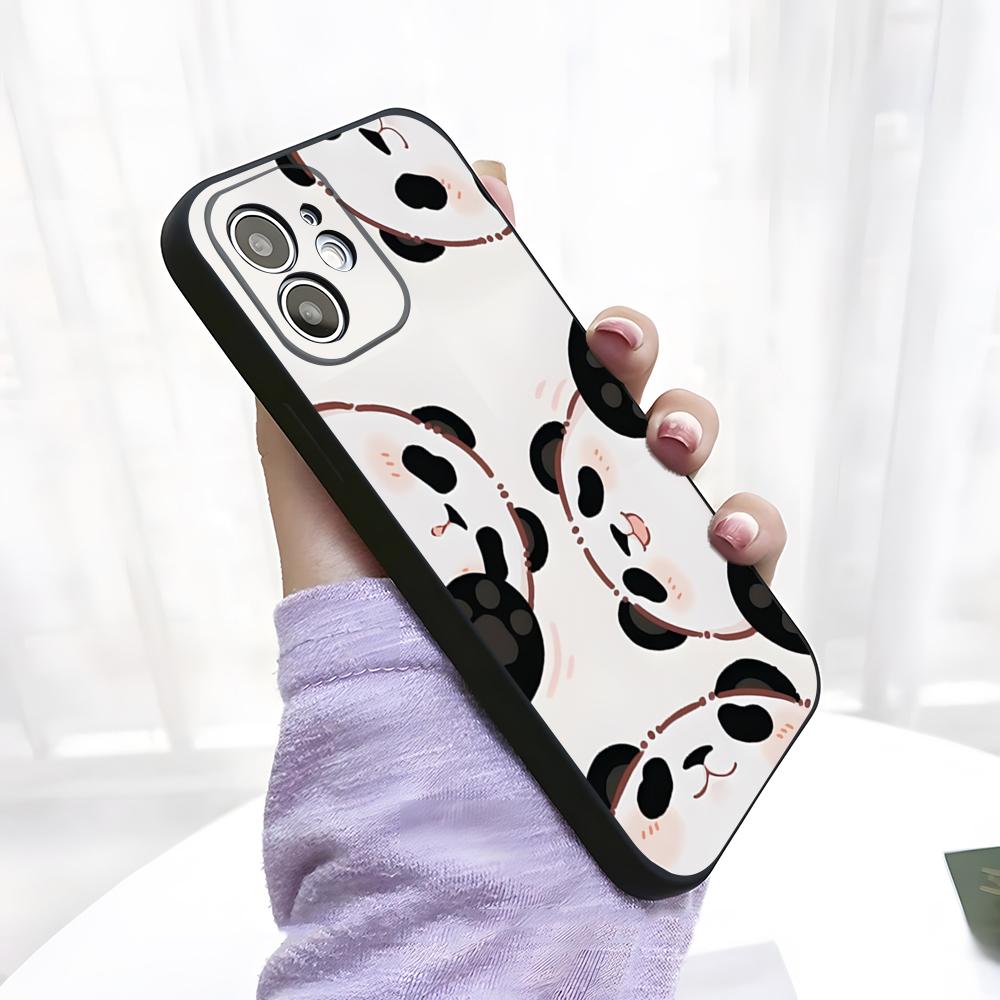 Funny P-Panda Phone Case For IPhone 17 Pro Max 15 Pro 16 14 Plus 12 13 Mini 11 Pro Shockproof Soft Cover