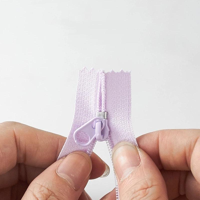 Pack Of 10 Nylon Zippers Seam Fine Nylon Colourful Spool Zips Not Separable Sewing Zips 20 Cm For Clothing Diy Sewing Craft