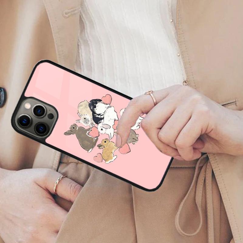 Bunny Rabbit Painting Design Magnetic Phone Case For APPLE iPhone 17 Air 16 14 13 12 Pro Max 15 Plus Wireless MagSafe Cover
