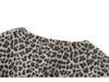 Damen Schickes Langarm-Top & Leopard Minirock Set