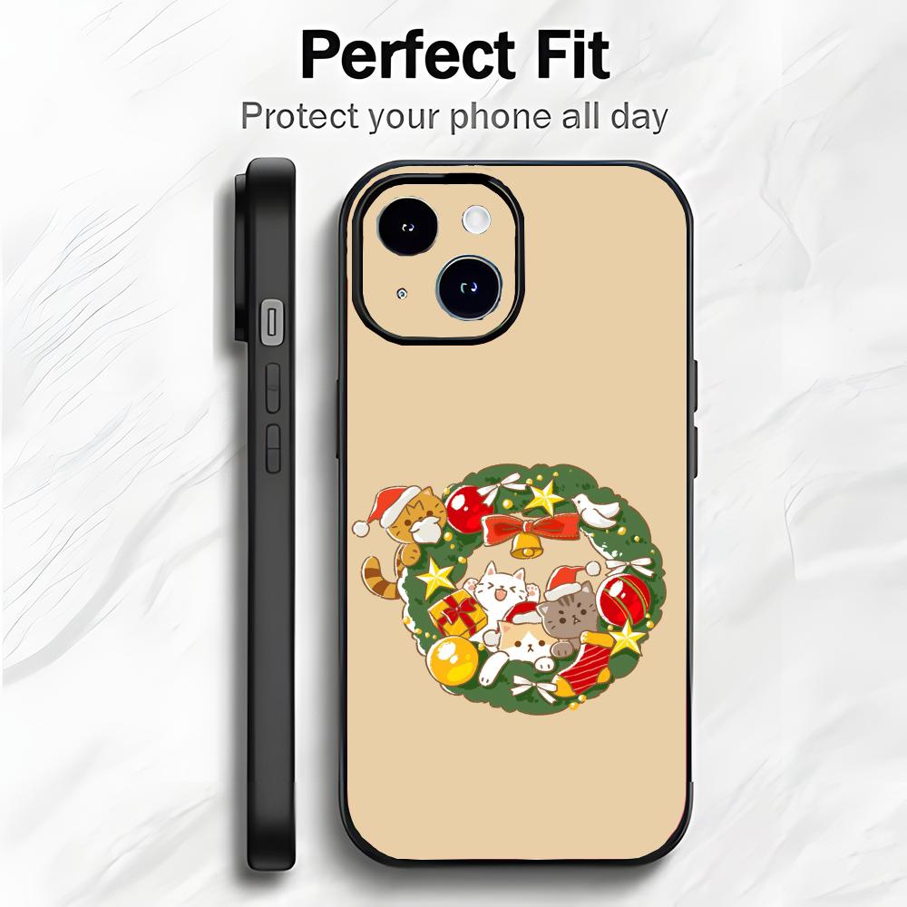Merry Christmas Festive Design Art Phone Case Phone Case Soft Packaging Lightweight For iPhone17 16 15 14 13ProMax