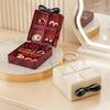 Portable Jewelry Storage Box, Exquisitely Compact with Multiple Compartments, Essential for Travel To Prevent Oxidation
