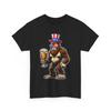 Beer Drinking T-Shirt | Funny Beer Shirt | Bigfoot Drink Beer USA Flag Shirt