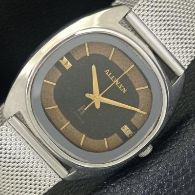Relógio Masculino Vintage Original ALLWYN COROA MANUAL ÍNDIA 6300A a703951-1