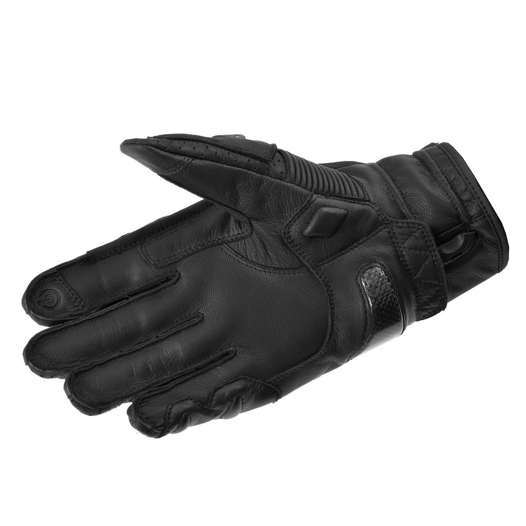 Komine Motorcycle Gloves Dial Fit Sport Leather Medium GK-254 Gloves, Black,