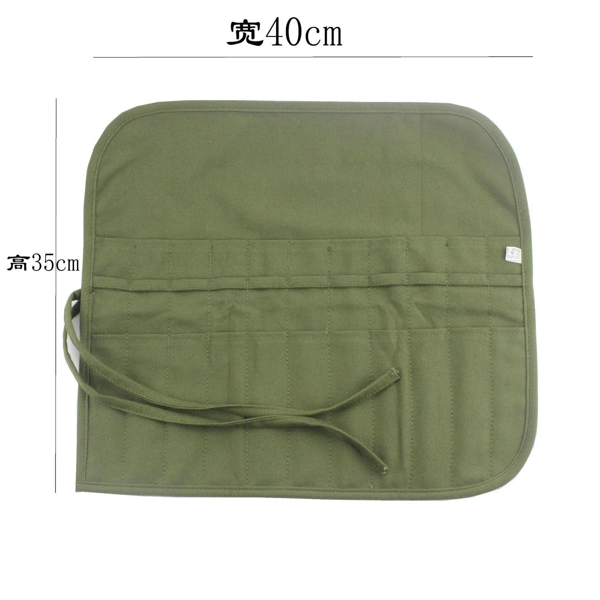 Portable 22 Holes Roll Up Storage Bag - Artist Painting Brush & Oil Paint Pen Watercolour Pencil Case