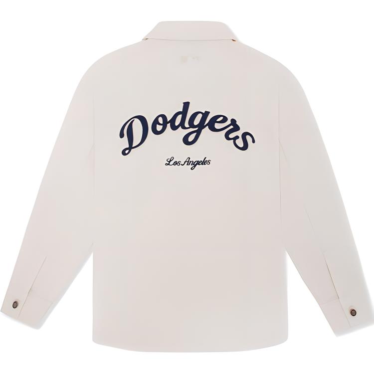 New MLB Los Angeles Dodgers Varsity Shirt Unisex Dark Cream 3ADRV0144-07CRD