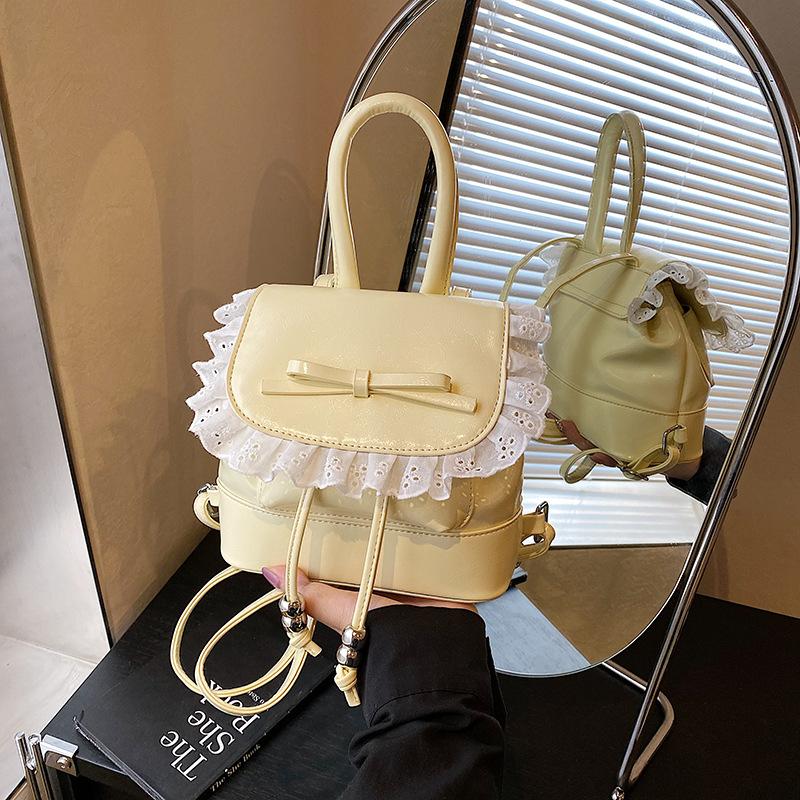 Backpack women's travel lightweight high value 2025 new niche design bow casual schoolbag travel backpack