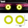 Car Reflective Stickers Multi-functional Hollow Out Round Luminou Warning Decorative Auto Exterior Accessories Reflective Strips