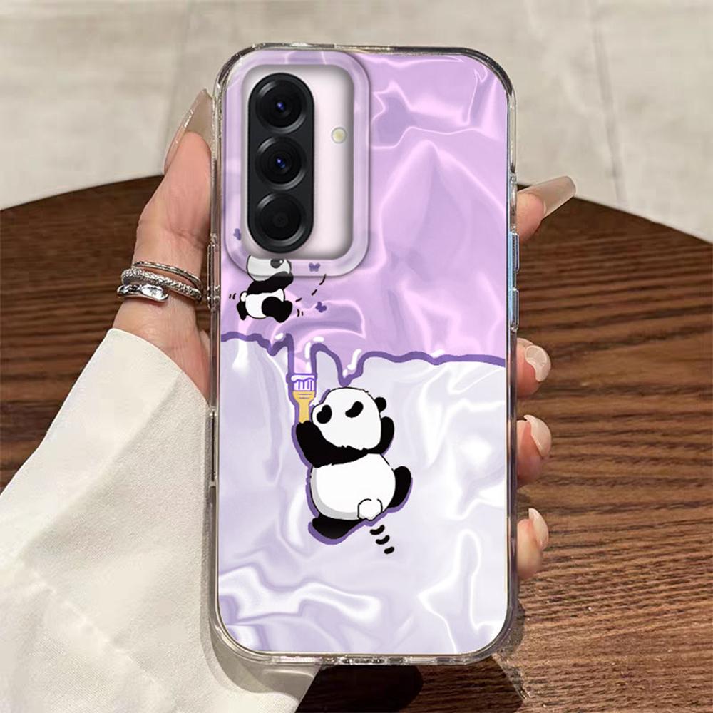 

Cute Panda Cartoon Gradient Phone Case For Samsung Galaxy A56 A07 A17 A55 A36 A26 A16 A53 A06 A14 A24 A34 A54 A15 A12 Hard Cover Galaxy A16