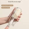 3Pcs/Set Portable 360° Rotatable Milk Bottle Brush Set Handheld Silicone Cup Clean Tool Long Handle Pacifier Cleaning Brush