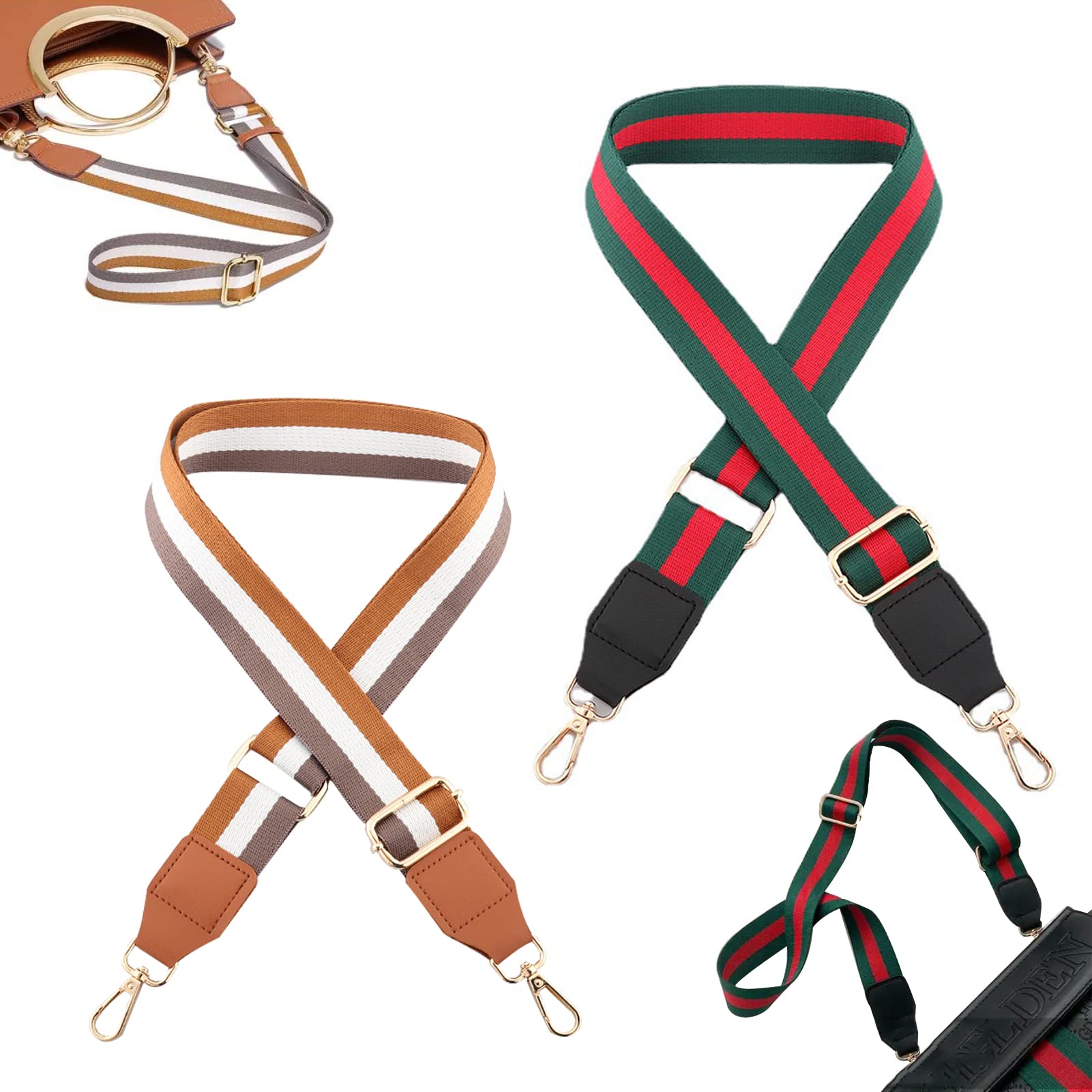 

2 шт. Сменные ремни для плеча Полиэстер Хлопок Кожа Широкая Ткань Сменные Ремни Регулируемая Длина Сумка Тоут Сумка Мессенджер Холщовая Сумка на Плечо