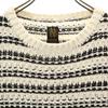 BATONER Border Pattern Long sleeve knit 1 Ivory Women Used