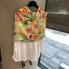 Summer Silk Scarf Shawl Sun Protection Dual-Purpose Yarn Scarf Scarf Spring And Autumn Ethnic Style Versatile Decorative Cotton And Linen Scarf Beach