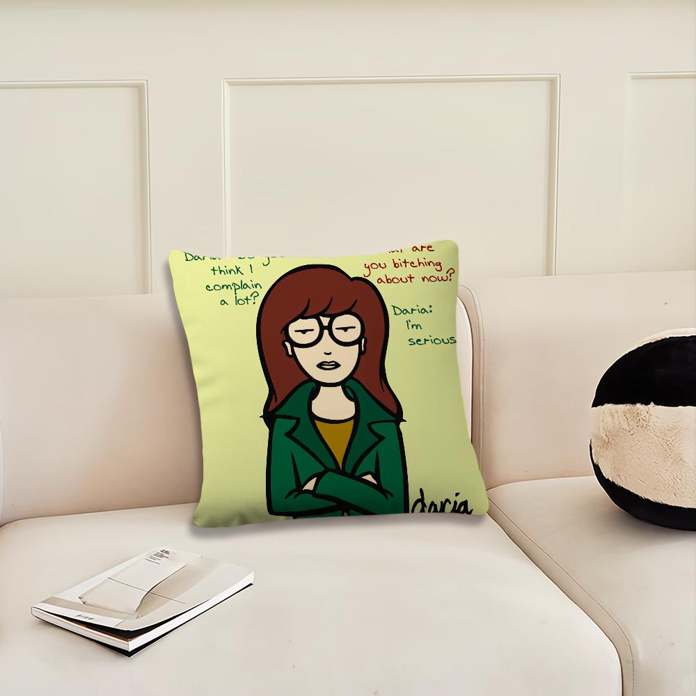 Cartoon D-Daria Fashion cushion cover Living Room Headboard Office Cushion Bedroom Cushion Sofa Nap Time Pillow Case