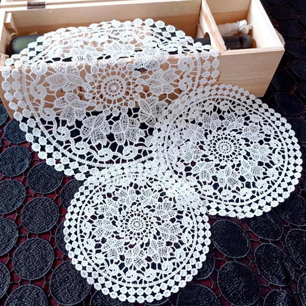 Embroidery Lace Table Cloth Insulated Vase Mat Nordic Style Table Doily  Dining Table