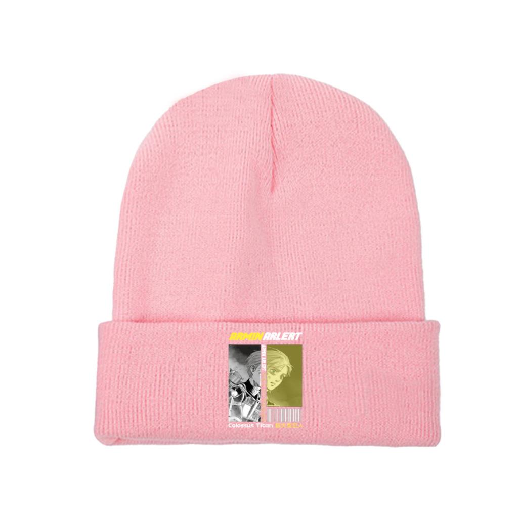 Armin Arlert AOT Colossus Titan Attack On Titan Knitted Caps for Women Unisex Skullies Beanies Winter Hat Shingeki No Kyojin Caps