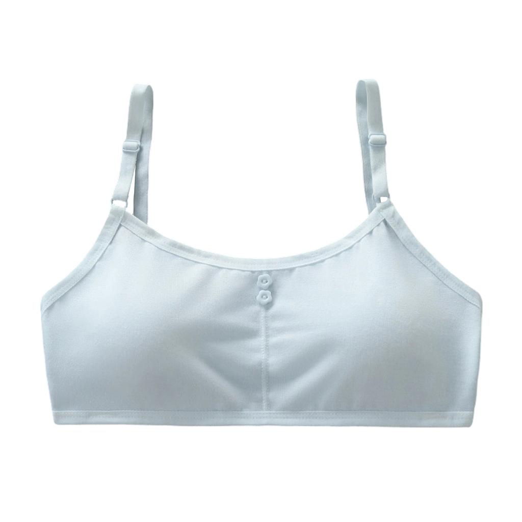 Cotton Adjustable Strap Wireless Bralette for Women Soft Breathable Crop Top Seamless Lightweight Undergarment