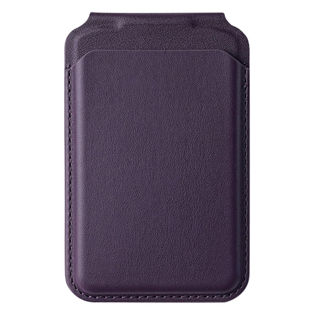 Bi-Fold Phone Card Bag PU Leather Magnetic Card Holder with Foldable Kickstand Function