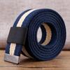 Men's Canvas & Leather Double Ring Stretch Belt