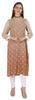 Bimba Printed  Designer  Kurta  For Womens Straight Kurti V-Neck Ethnic  Traditional  Wear - Cotton